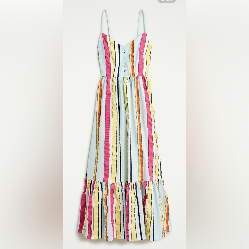 NWT J.Crew size 16 tiered midi dress